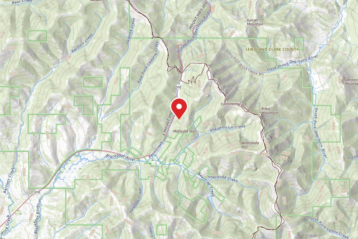 Helena-Lewis and Clark Dispersed Campsite PASS CRK-RD 4083-007