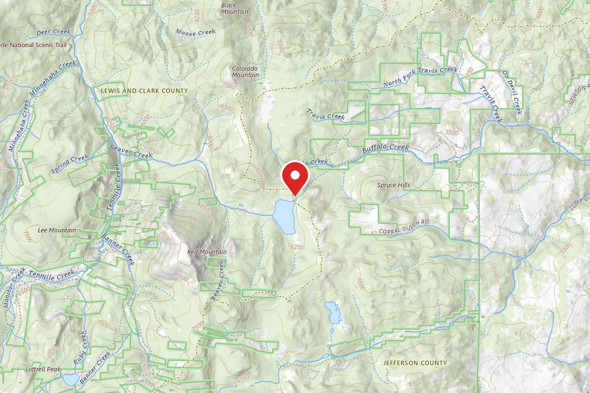 Helena-Lewis and Clark Dispersed Campsite CHESSMAN RD 299 004