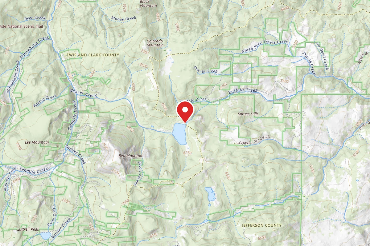 Helena-Lewis and Clark Dispersed Campsite CHESSMAN RD 299 006