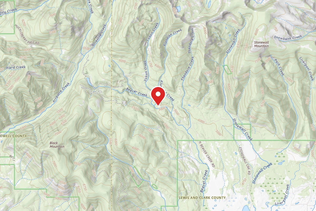 Helena-Lewis and Clark Dispersed Campsite BVR CRK RD-007B