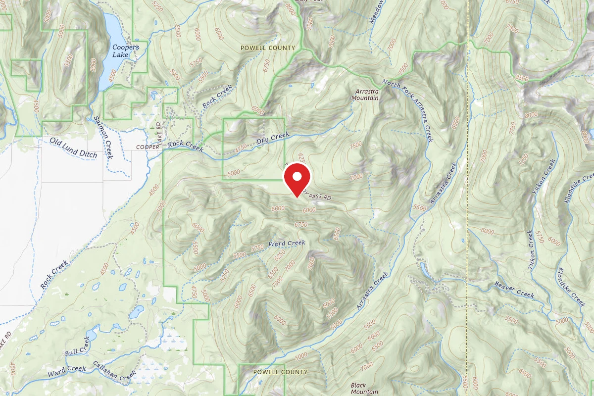 Helena-Lewis and Clark Dispersed Campsite DRY CRK-013A