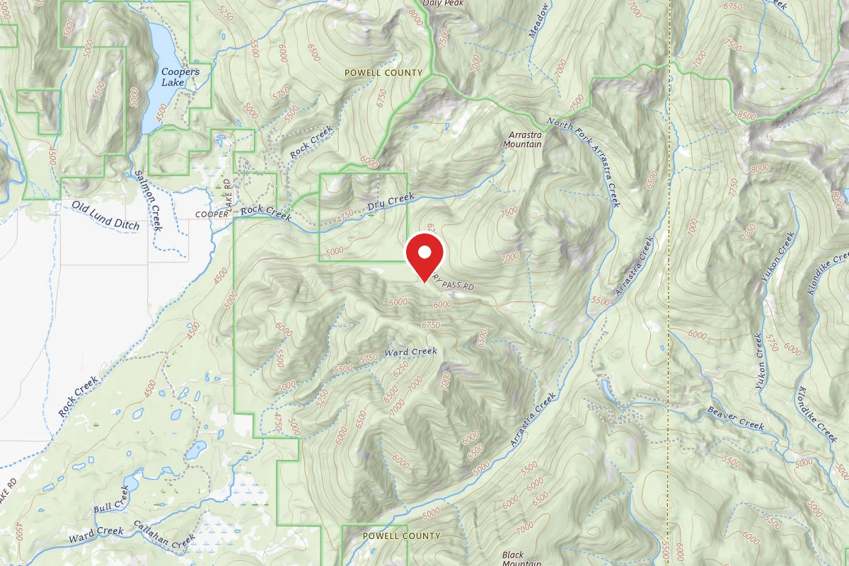 Helena-Lewis and Clark Dispersed Campsite DRY CRK-013