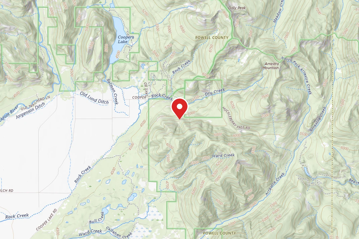 Helena-Lewis and Clark Dispersed Campsite DRY CRK-014