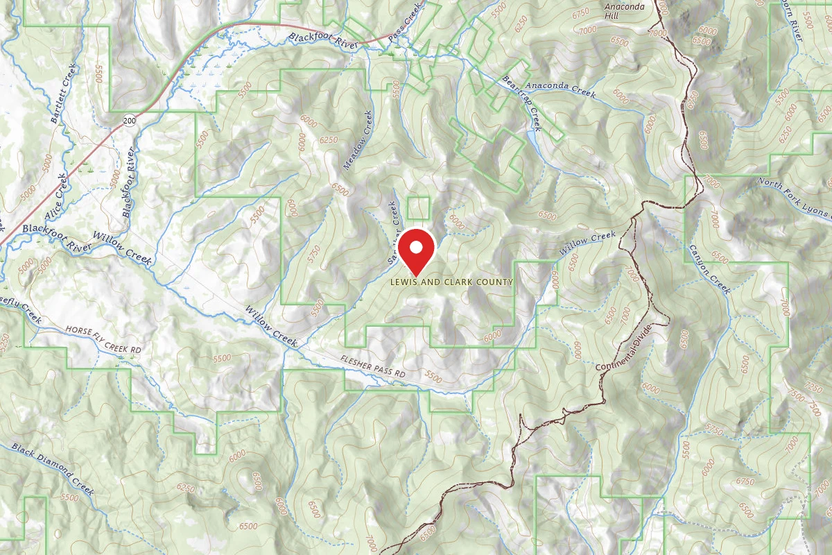 Helena-Lewis and Clark Dispersed Campsite SANDBAR CRK-RD 4090-007