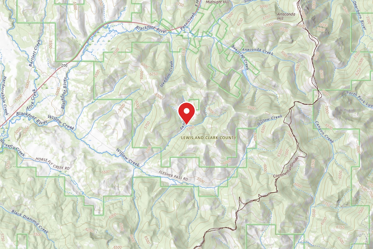 Helena-Lewis and Clark Dispersed Campsite SANDBAR CRK-RD 4090-005