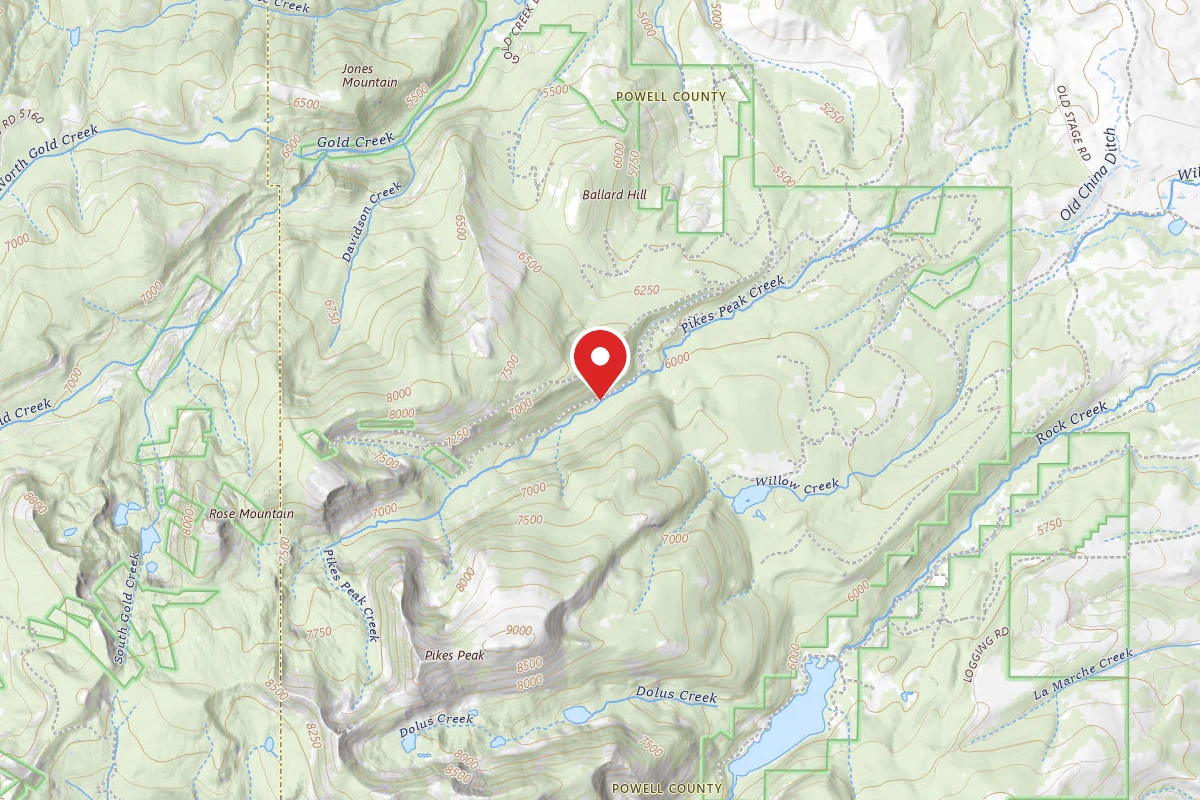 Beaverhead-Deerlodge Dispersed Campsite PIKES PEAK GULCH-002