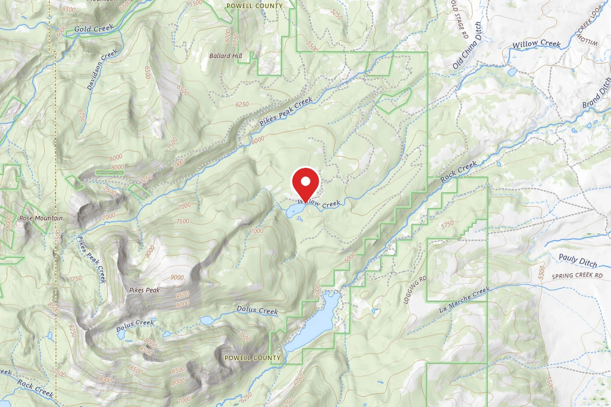 Beaverhead-Deerlodge Dispersed Campsite DONEY LAKE RD-001