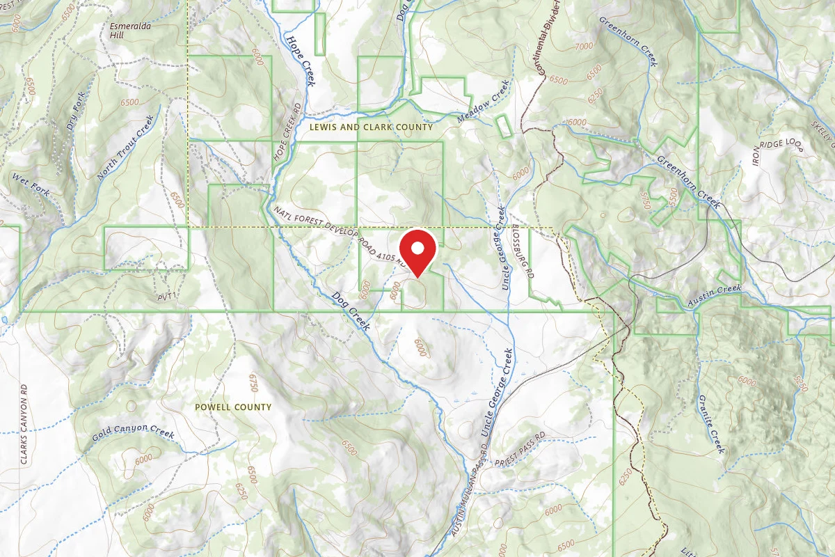 Helena-Lewis and Clark Dispersed Campsite MULLAN RD 571 010