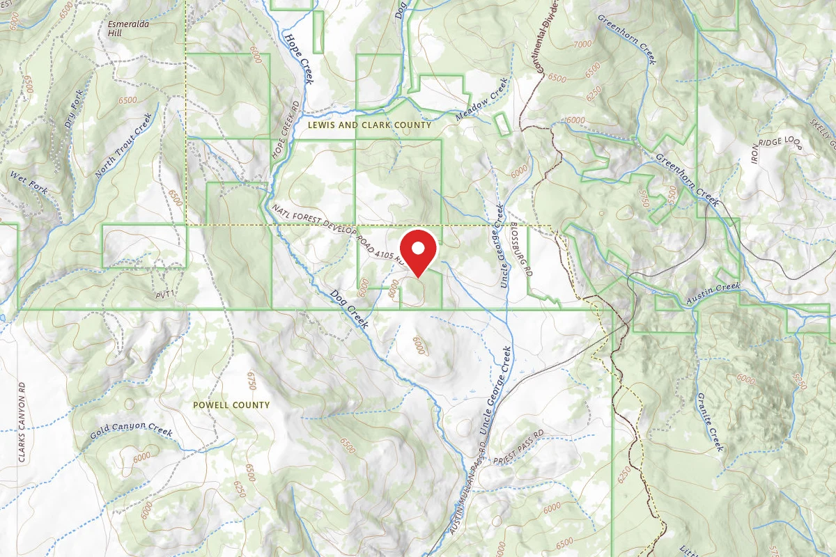 Helena-Lewis and Clark Dispersed Campsite MULLAN RD 011