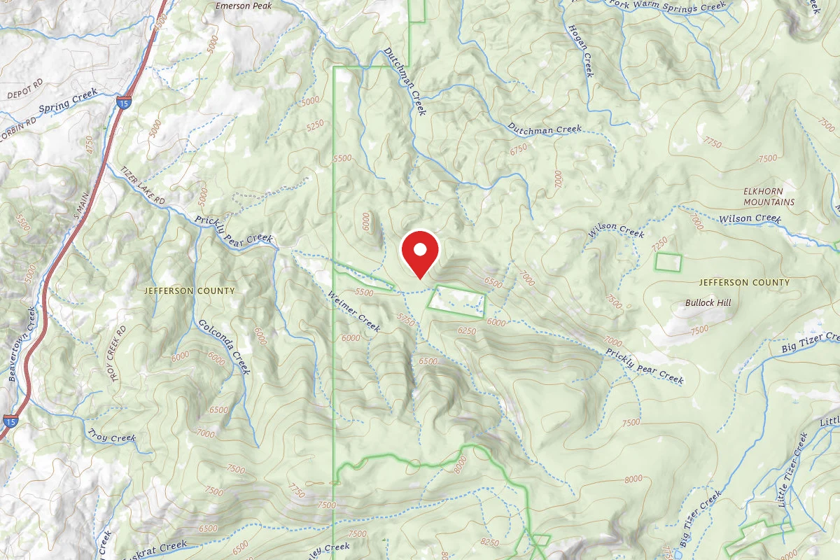 Helena-Lewis and Clark Dispersed Campsite TIZER RD 164 003