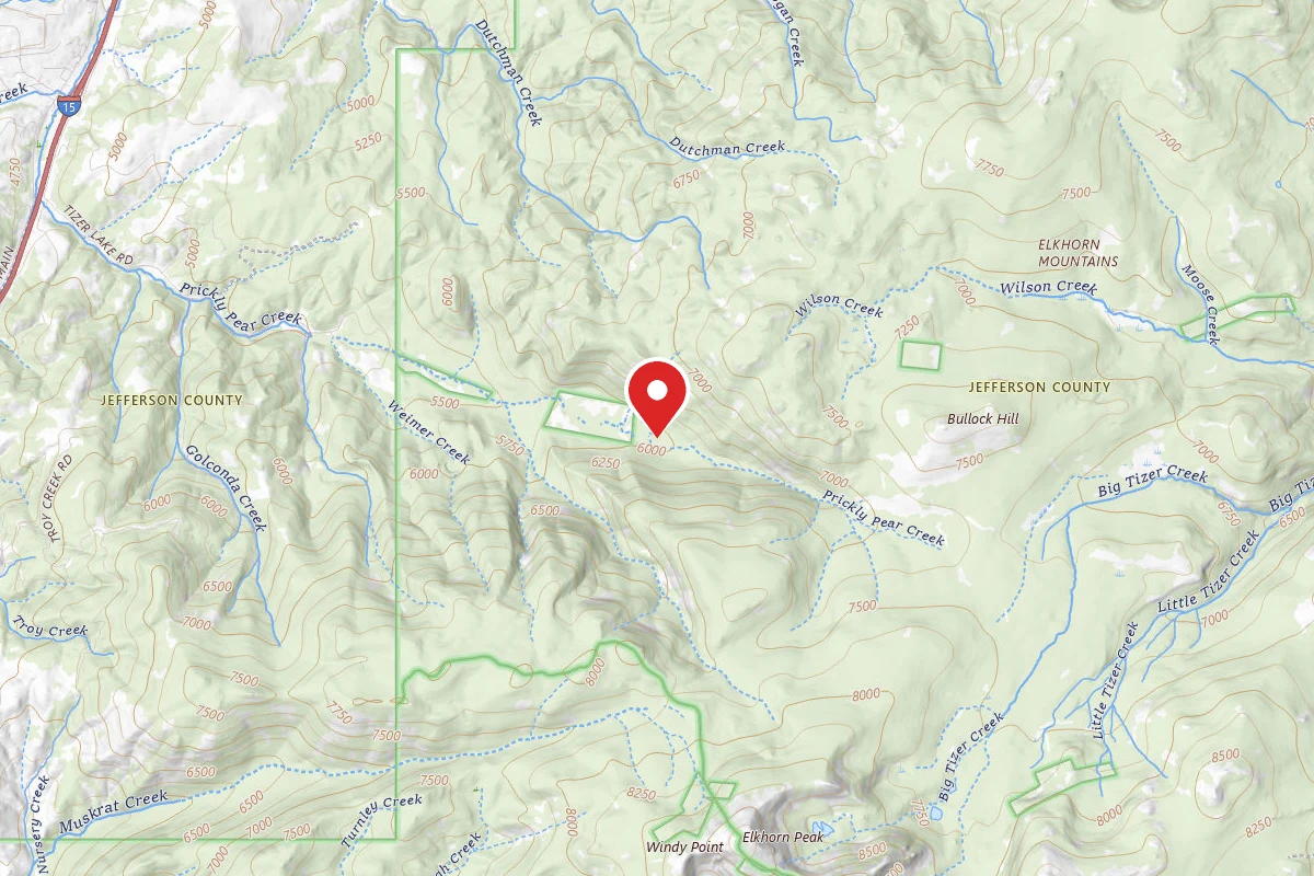 Helena-Lewis and Clark Dispersed Campsite TIZER RD 164 005