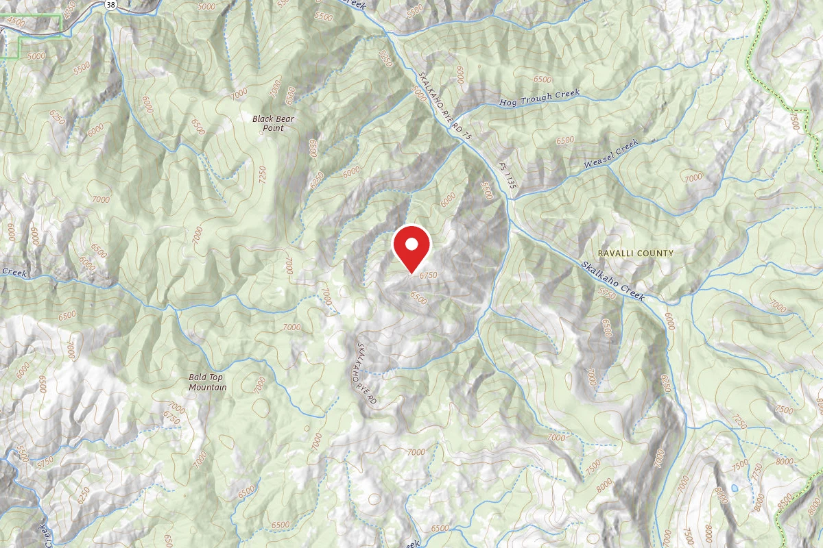 Bitterroot Dispersed Campsite JUNCTION 75
