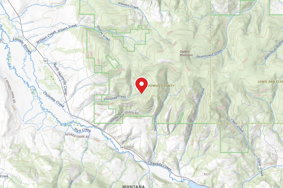 Helena-Lewis and Clark Dispersed Campsite CHIMNEY CRK-RD 1163-003A