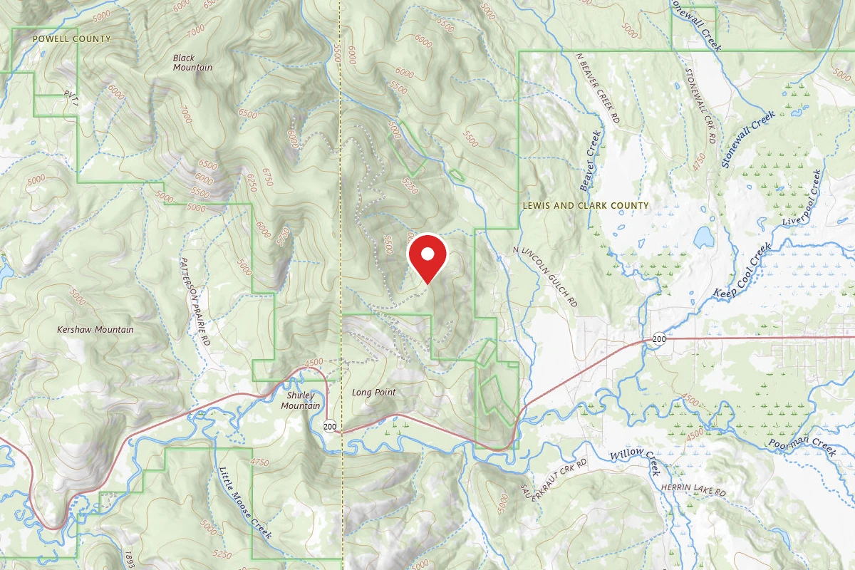 Helena-Lewis and Clark Dispersed Campsite LONE PT-003