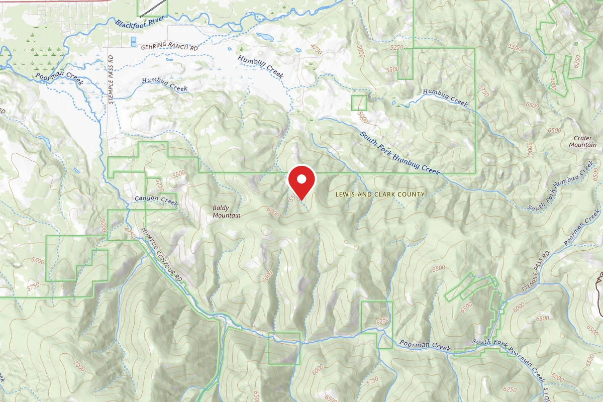 Helena-Lewis and Clark Dispersed Campsite BALDY MTN-RD 1826-008