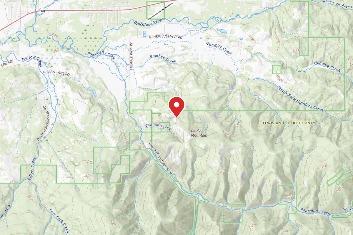 Helena-Lewis and Clark Dispersed Campsite BALDY MTN-RD 1826-009