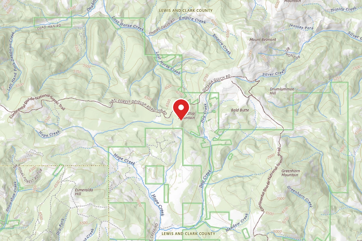 Helena-Lewis and Clark Dispersed Campsite MULLAN RD 571 015