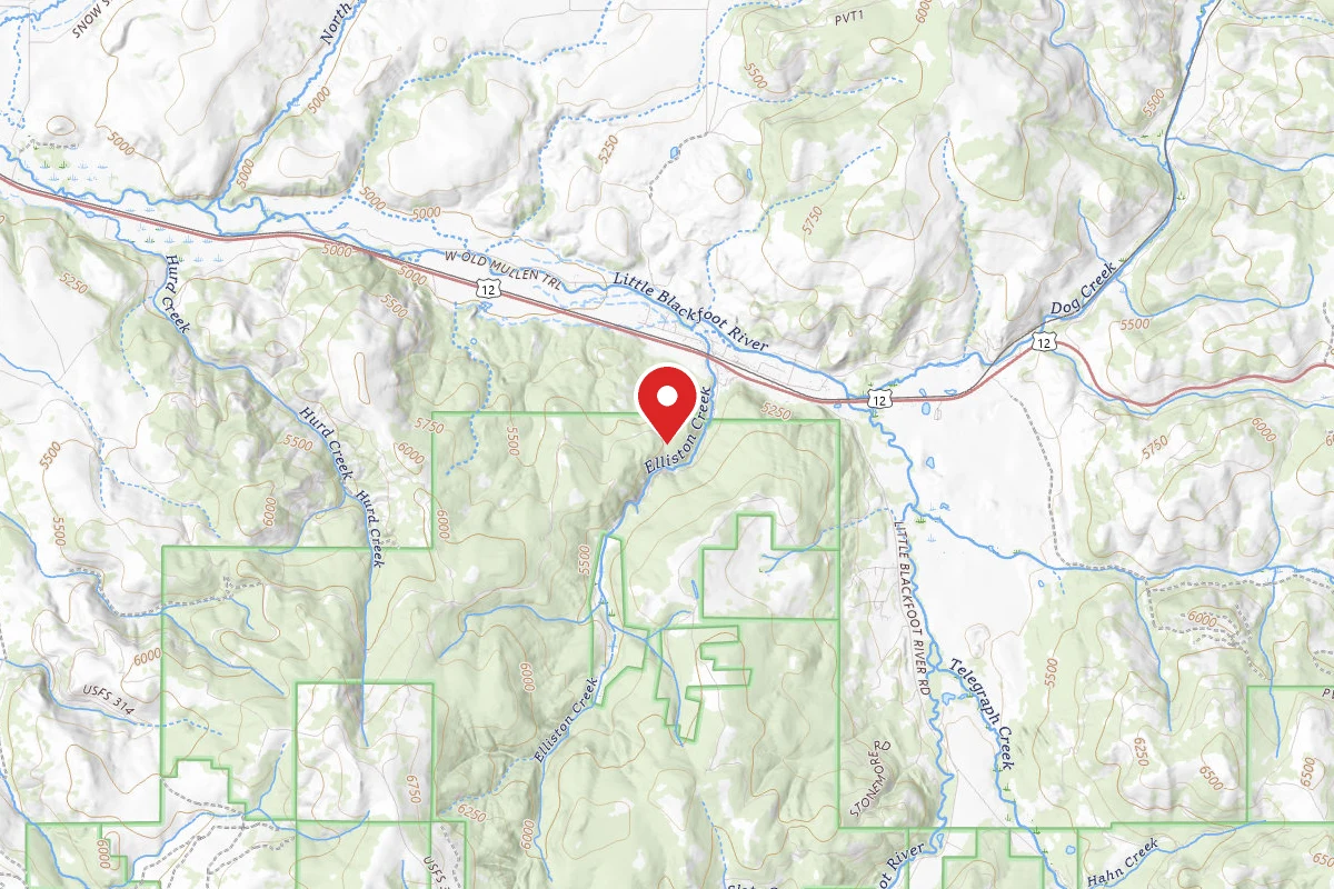 Helena-Lewis and Clark Dispersed Campsite ELLISTON RD 314 002
