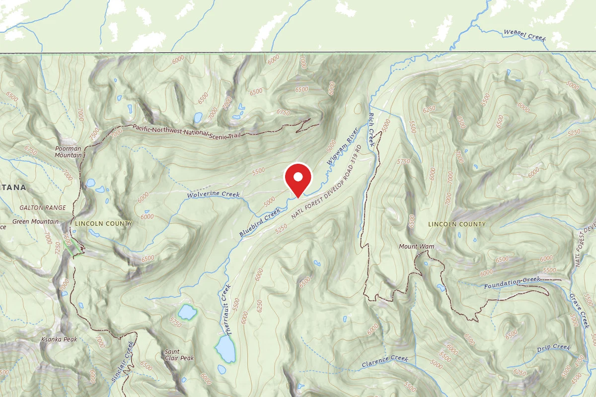 Kootenai Dispersed Campsite RD 7086