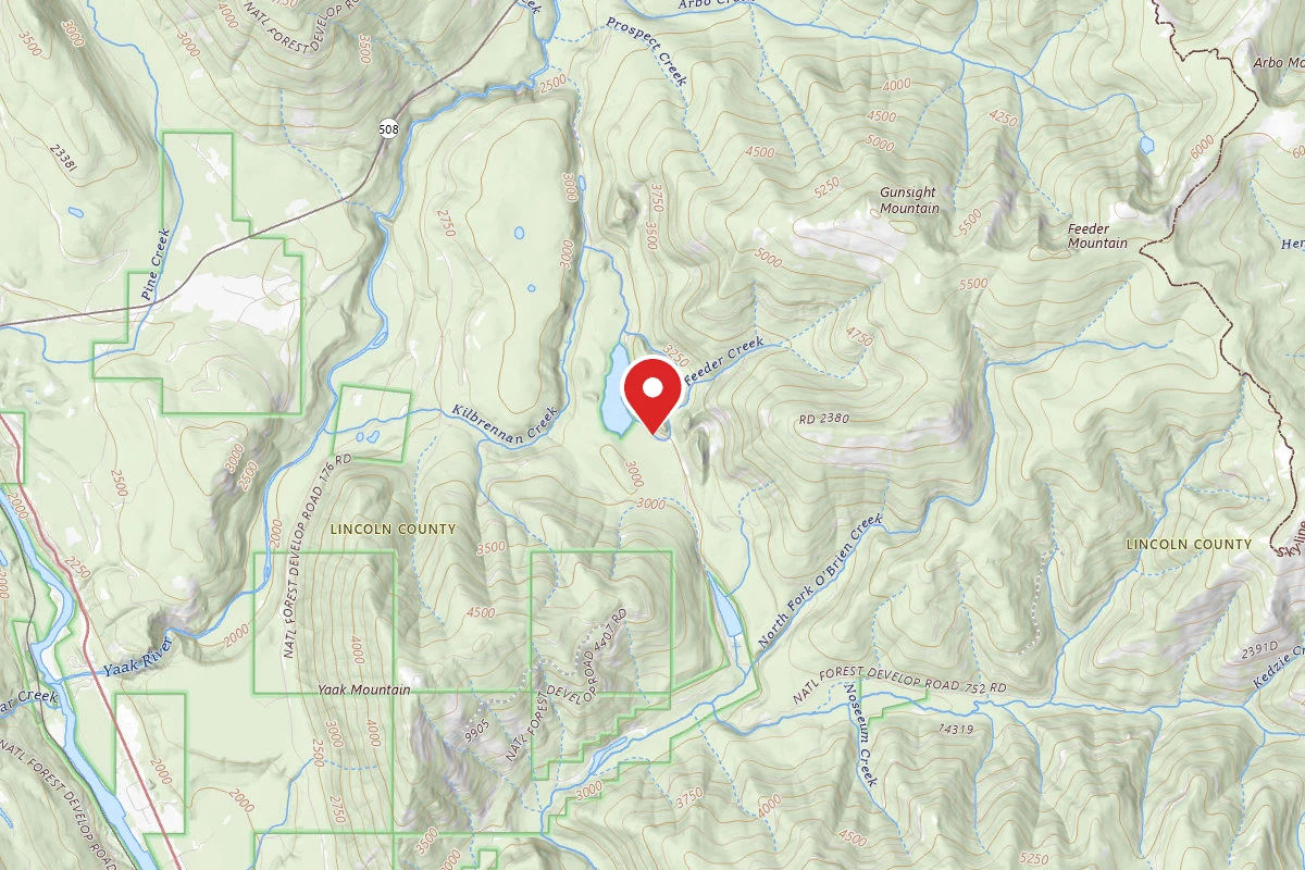Kootenai Dispersed Campsite ROAD2394E SITE 2