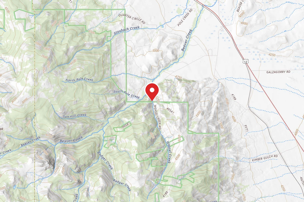Helena-Lewis and Clark Dispersed Campsite WEASEL RD 405 002