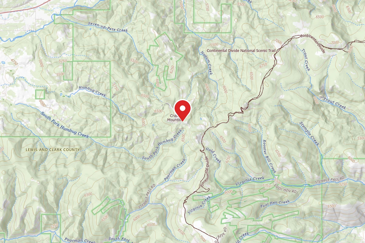 Helena-Lewis and Clark Dispersed Campsite 7-UP PETE CRK-RD 1825-003