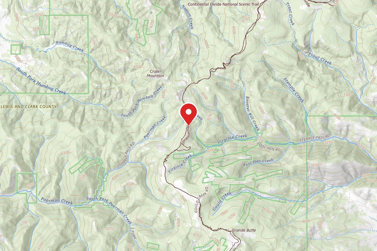 Helena-Lewis and Clark Dispersed Campsite STEMPLE PASS RD-1825-002