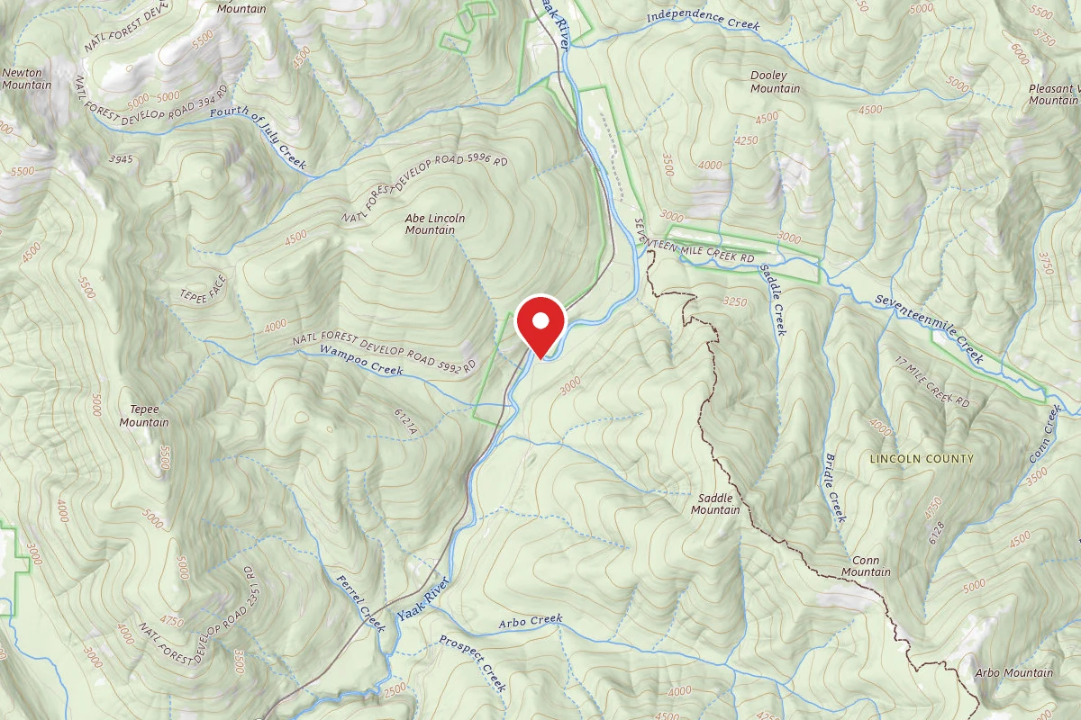 Kootenai Dispersed Campsite RD176 SITE 3A