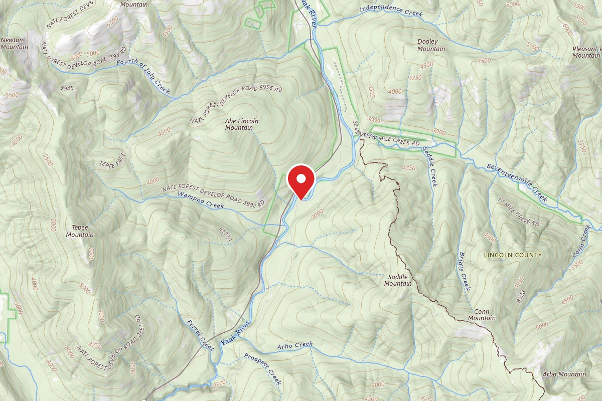 Kootenai Dispersed Campsite RD176 SITE 3B