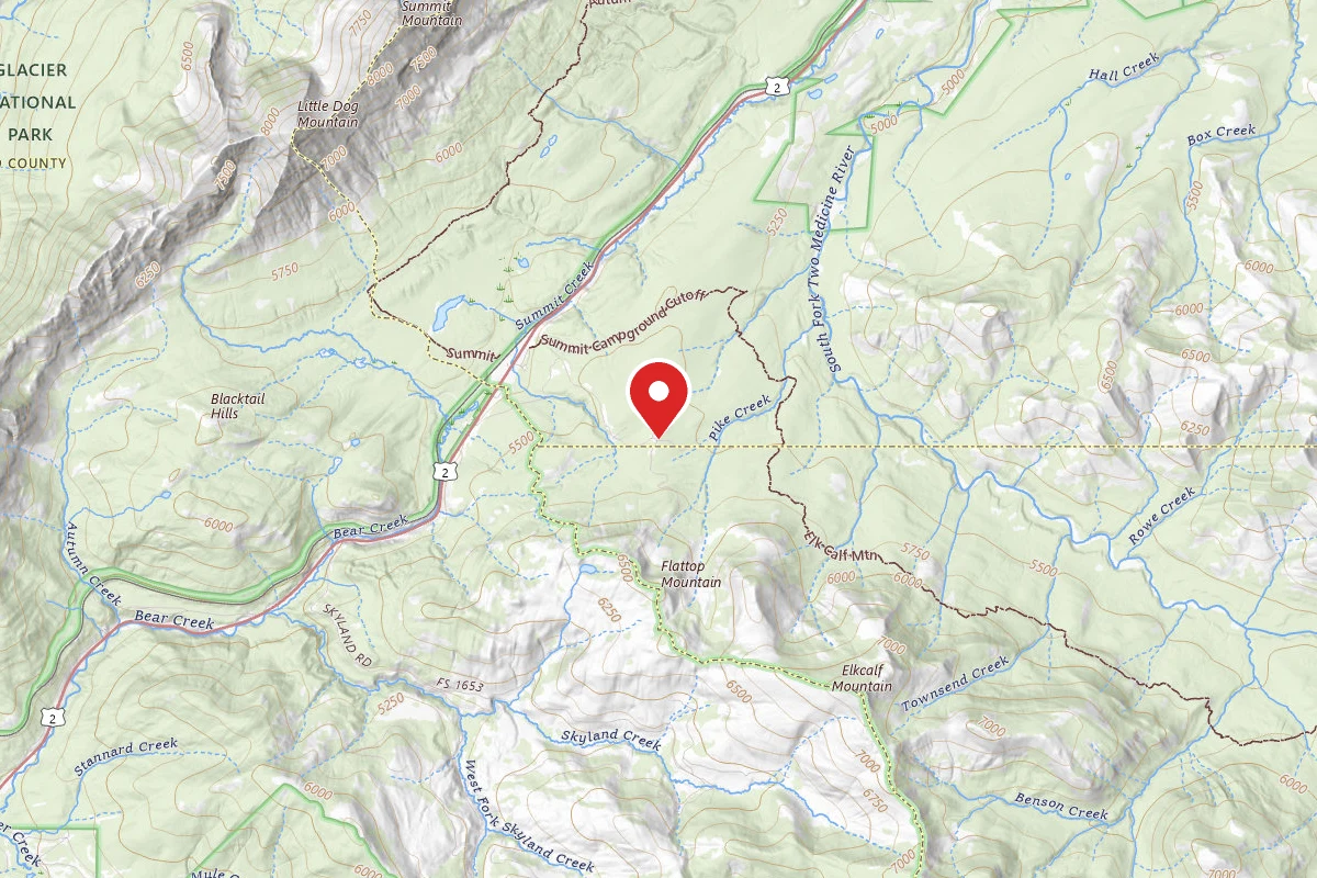 Helena-Lewis and Clark Dispersed Campsite PIKE CR RD-02