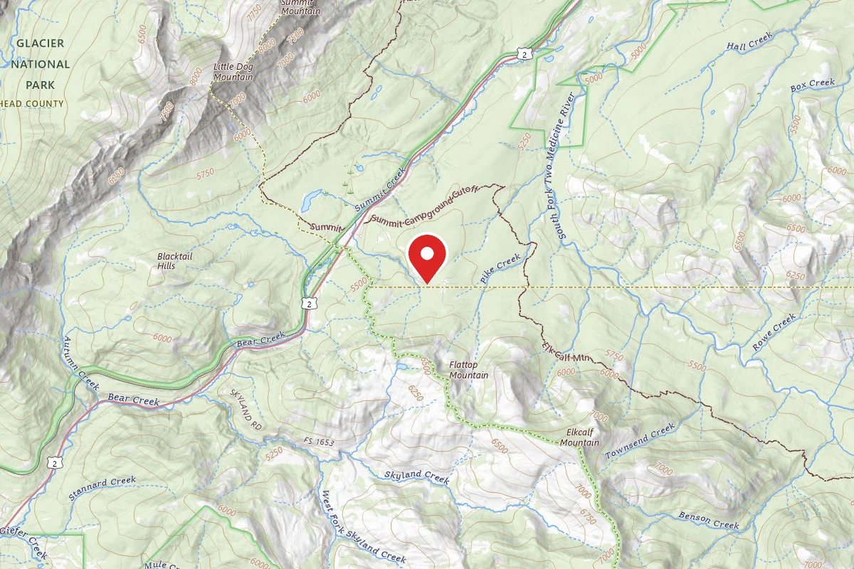 Helena-Lewis and Clark Dispersed Campsite PIKE CR RD-03