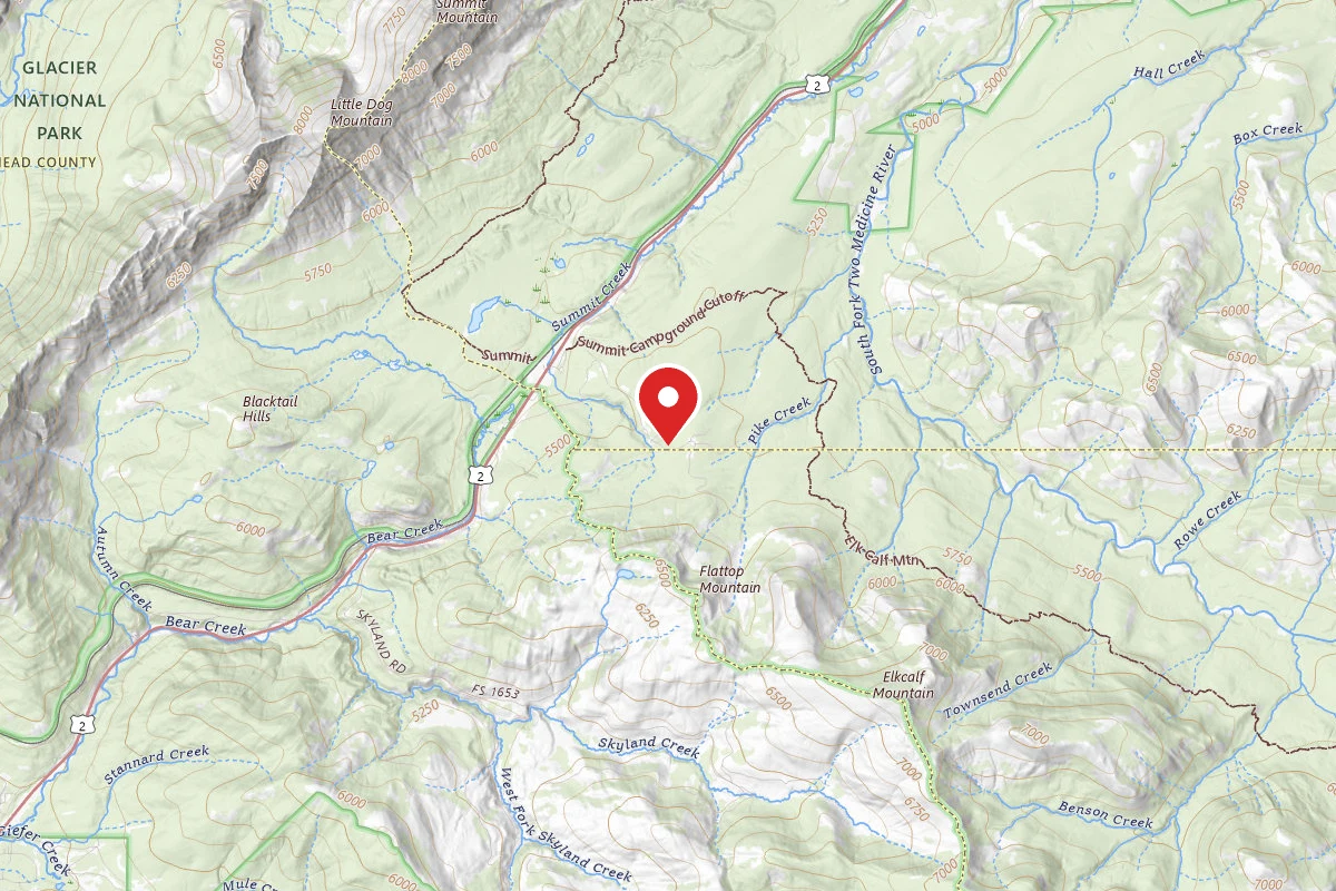 Helena-Lewis and Clark Dispersed Campsite PIKE CR RD-04