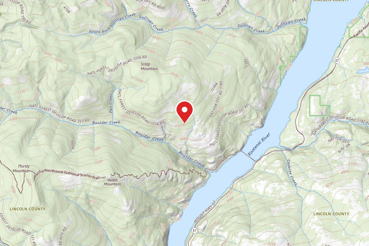 Kootenai Dispersed Campsite RD 7180A
