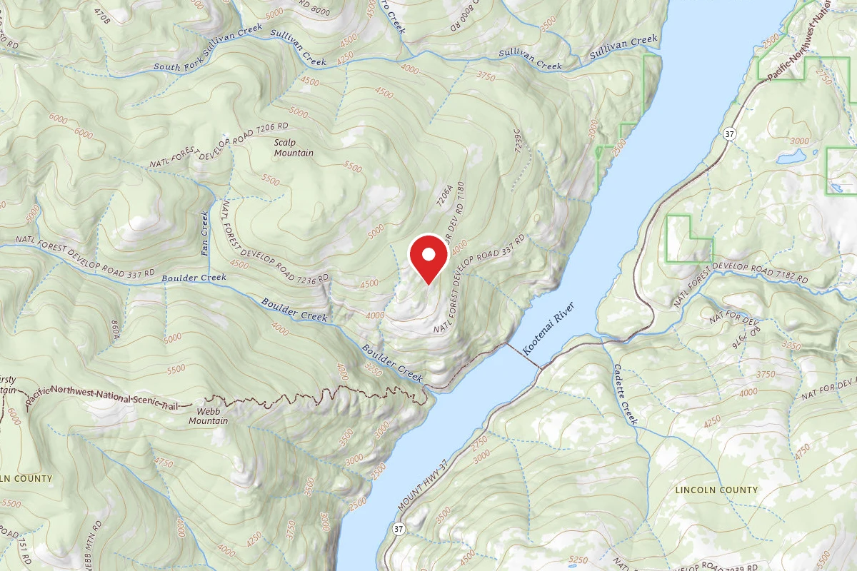 Kootenai Dispersed Campsite RD 7236