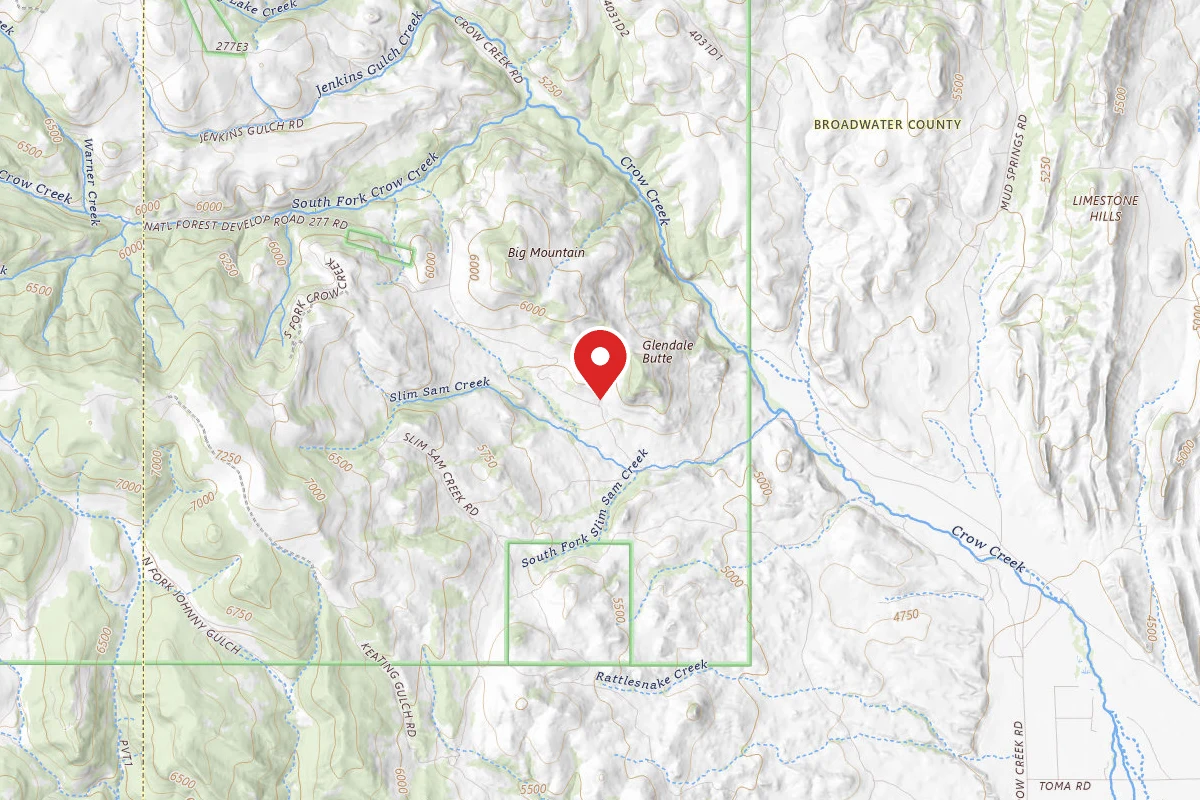 Helena-Lewis and Clark Dispersed Campsite CROW CREEK RD 424 001