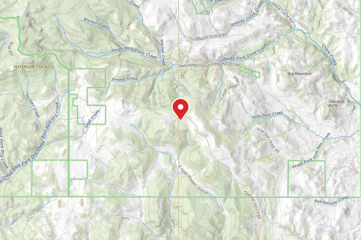 Helena-Lewis and Clark Dispersed Campsite BONANZA RD 621 007