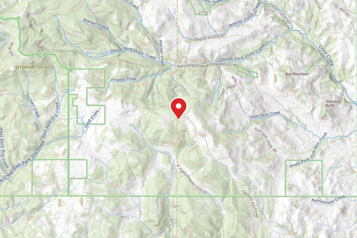 Helena-Lewis and Clark Dispersed Campsite BONANZA RD 621 008