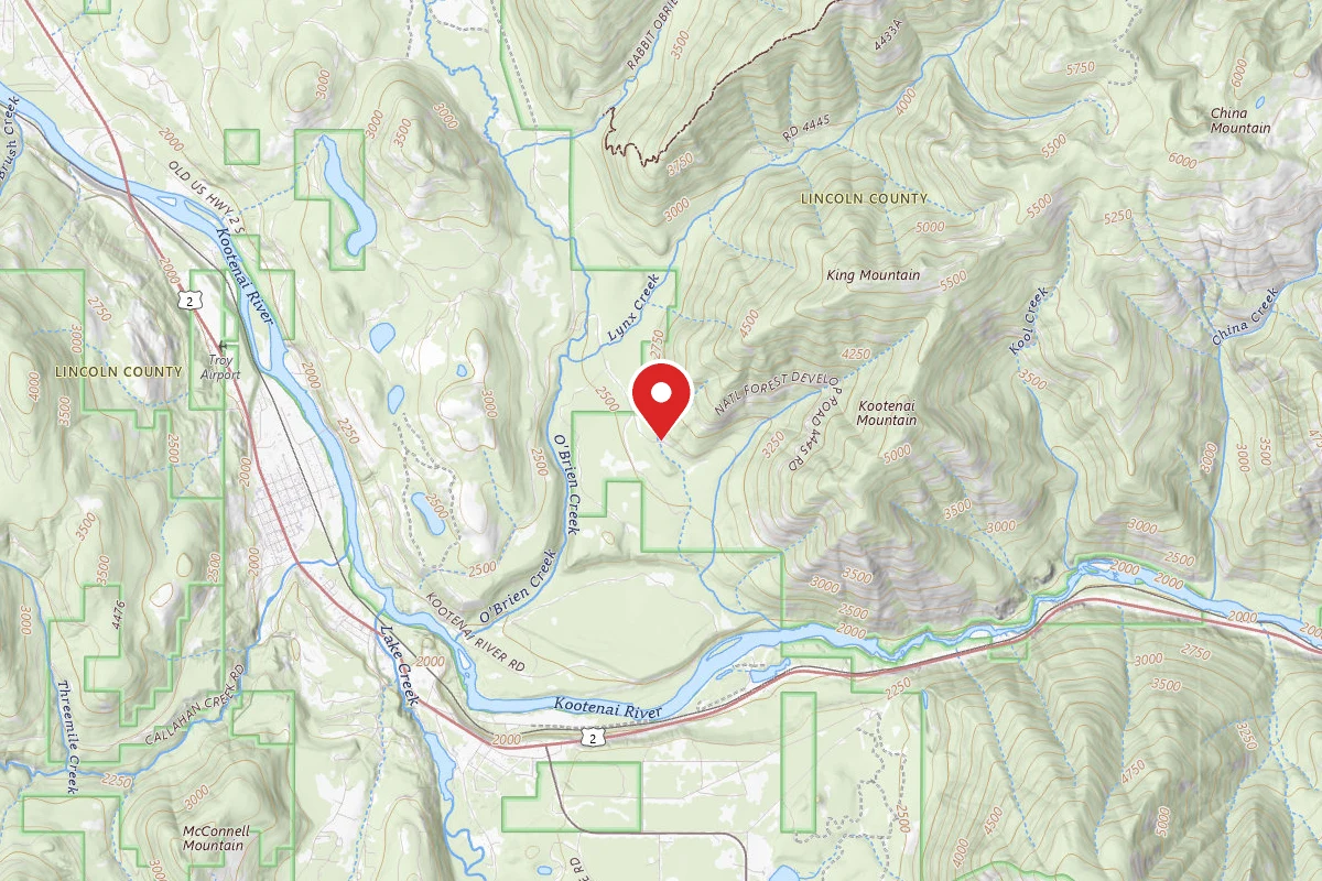 Kootenai Dispersed Campsite RD 4445 CAMP 3 (PIT)