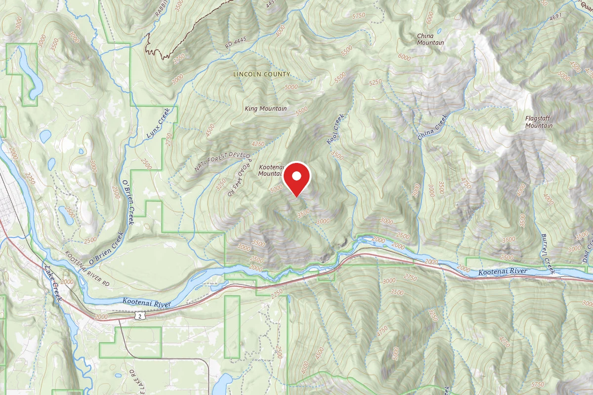 Kootenai Dispersed Campsite RD 4445 CAMP 2