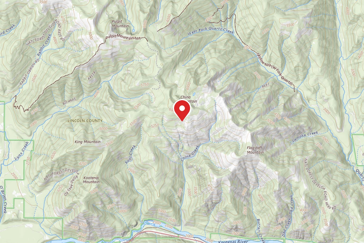 Kootenai Dispersed Campsite RD 4445 CAMP SITE