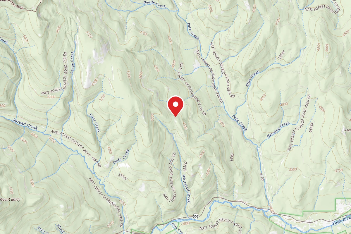 Kootenai Dispersed Campsite RD5932 CAMP 1