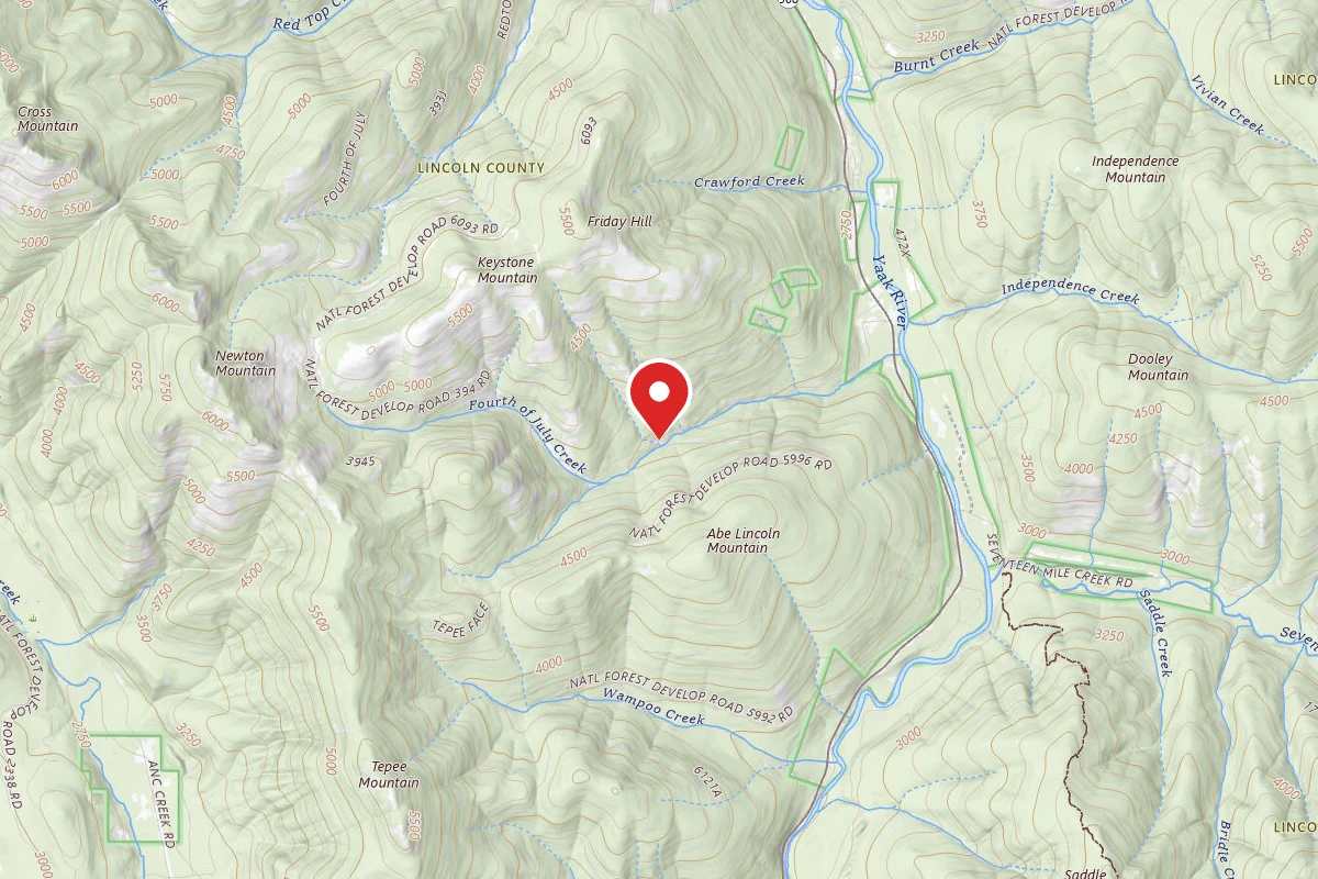 Kootenai Dispersed Campsite RD 394 CAMP 1