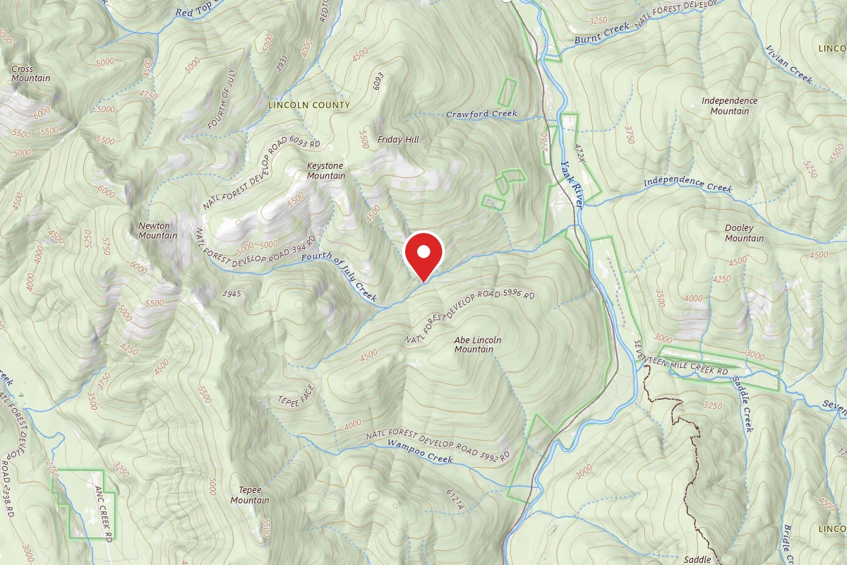 Kootenai Dispersed Campsite RD 5996 CAMP 1