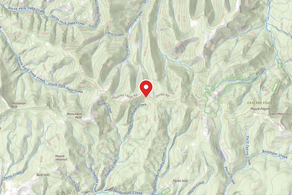 Helena-Lewis and Clark Dispersed Campsite RD. 268-006
