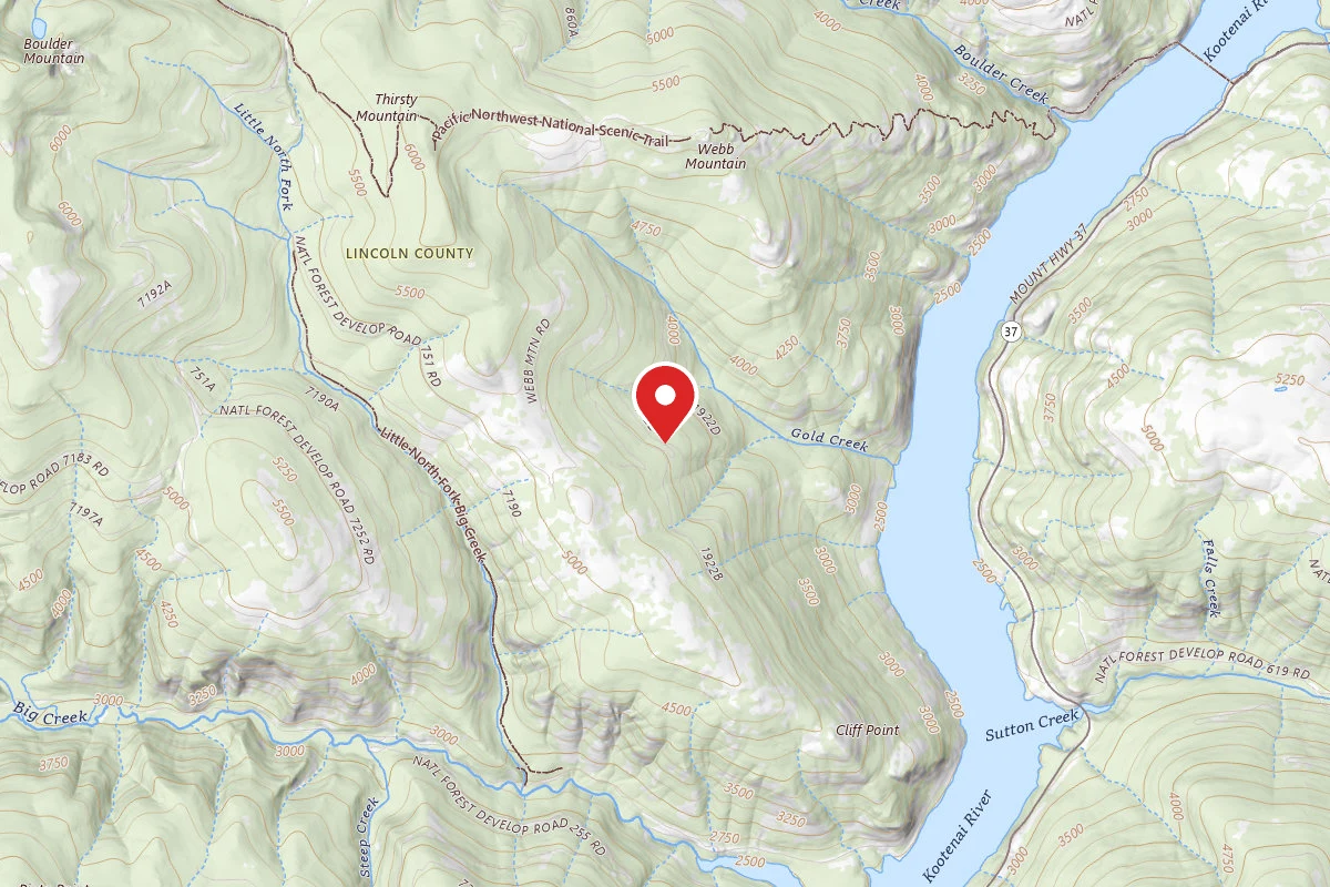Kootenai Dispersed Campsite RD 1922