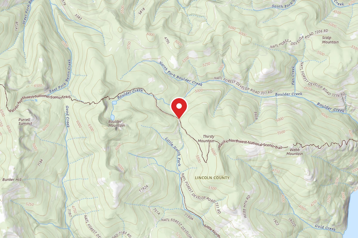 Kootenai Dispersed Campsite RD 7183-L