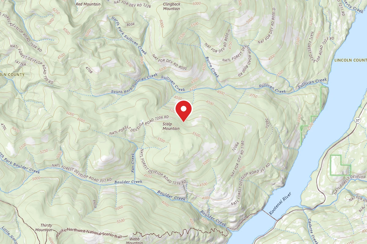 Kootenai Dispersed Campsite RD 7206D
