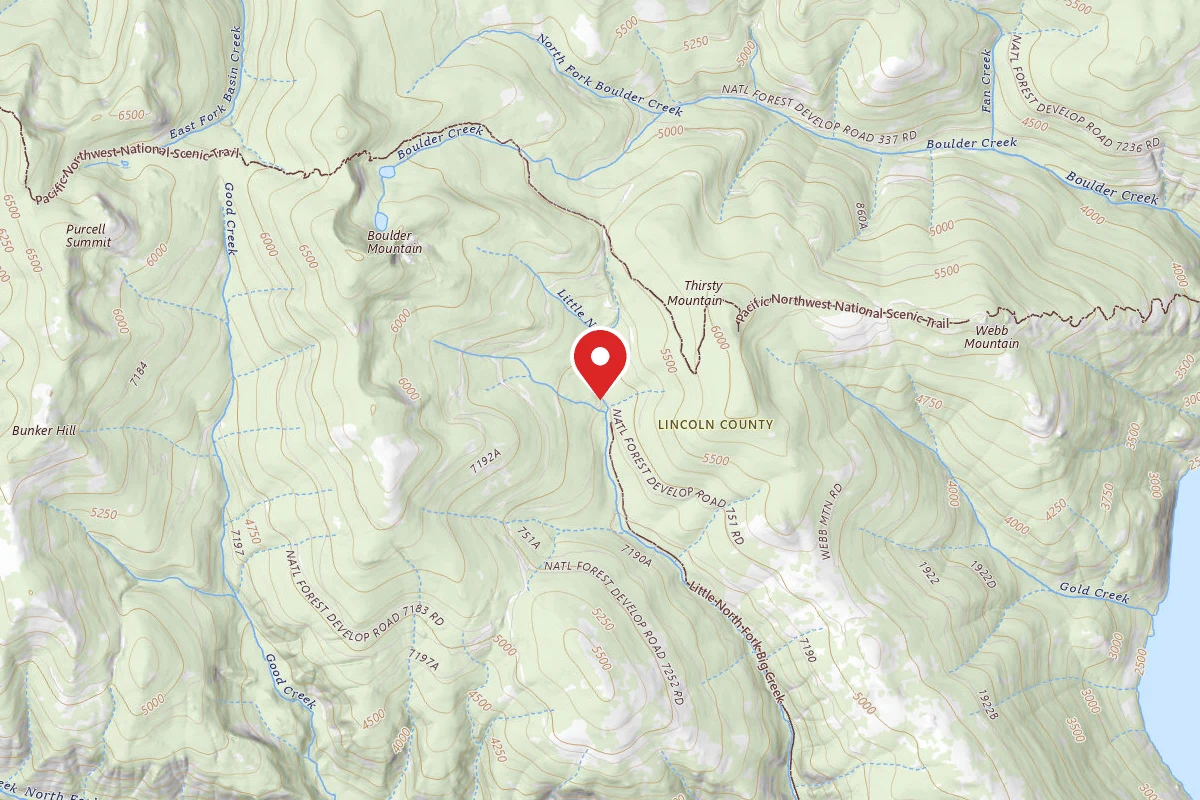 Kootenai Dispersed Campsite RD 751-2