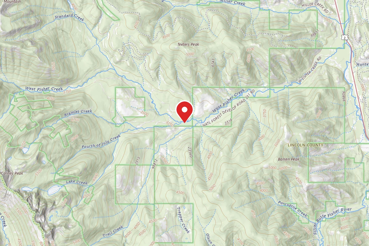 Kootenai Dispersed Campsite RD 231 SITE 6
