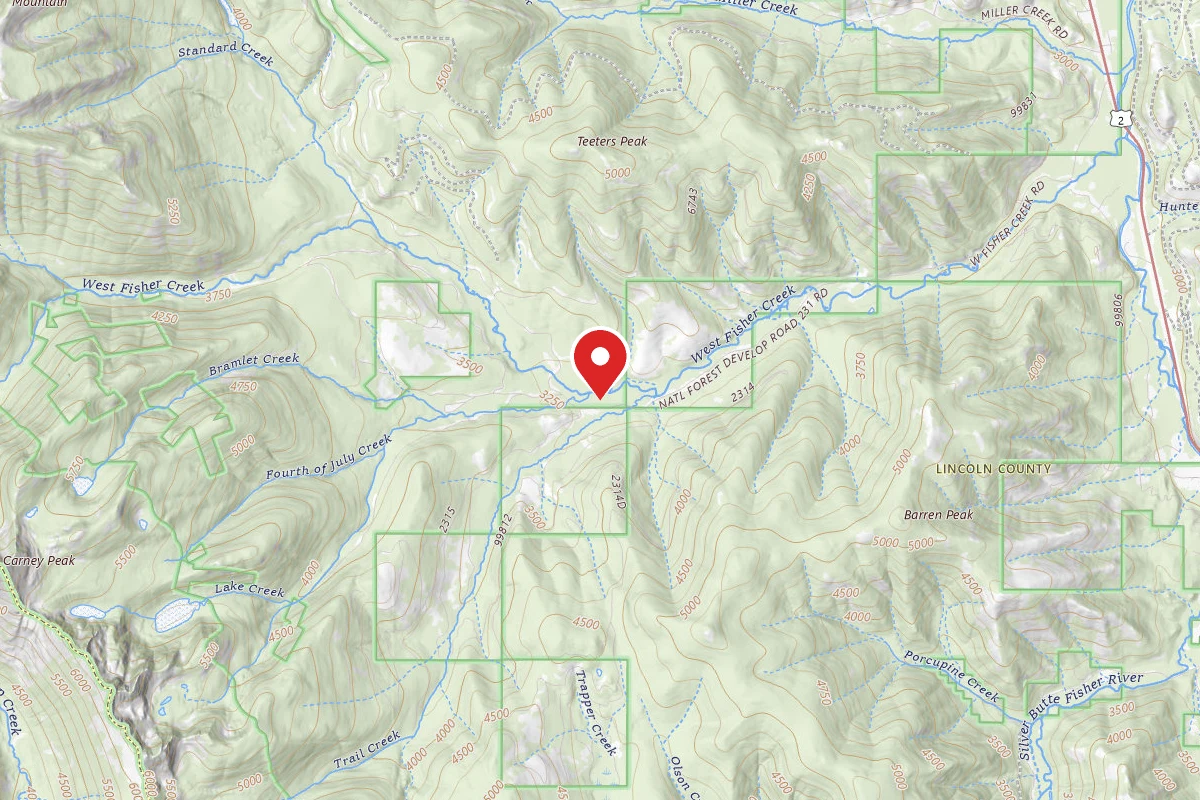 Kootenai Dispersed Campsite RD 231 SITE 9